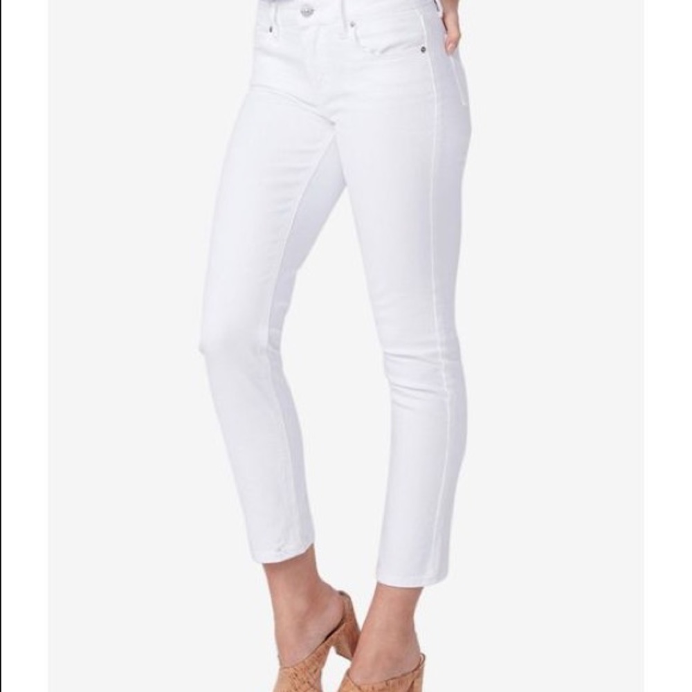Paige White Crop Jeans